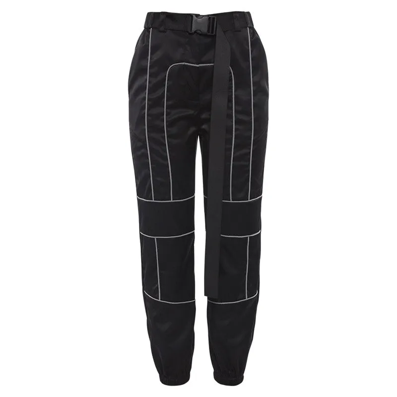 [ @julianna.mur] "HIGH WAIST REFLECTIVE" OVERALLS K050403REVIEW