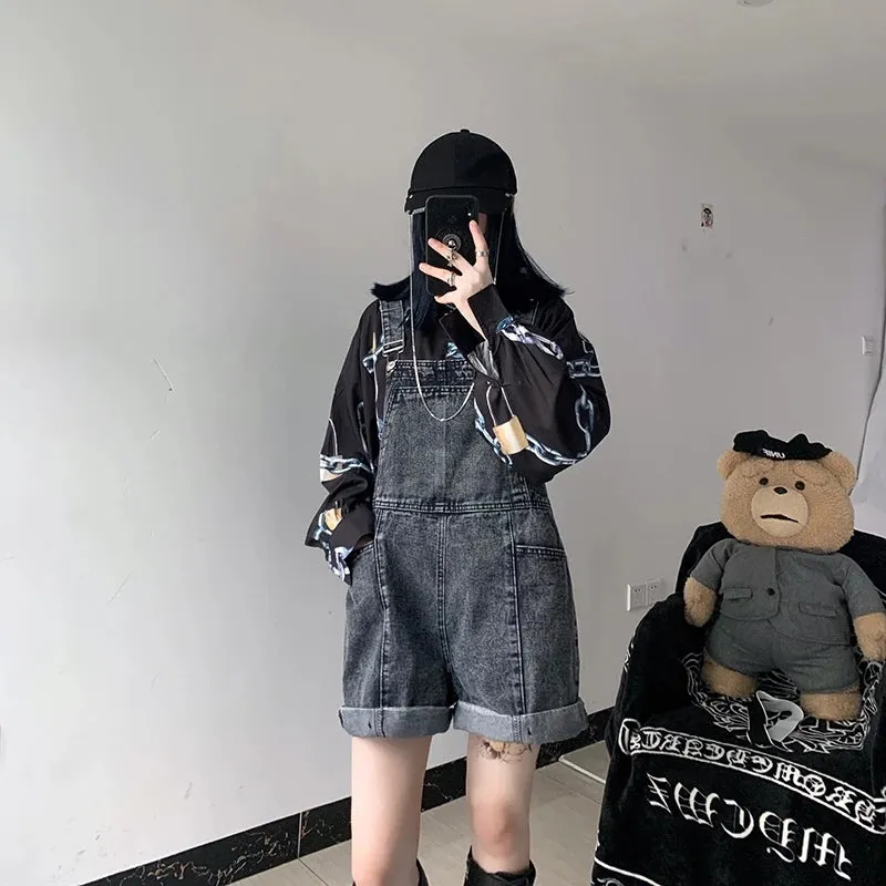 [ @rudskayadaria ]"ULZZANG DENIM" OVERALLS K071010