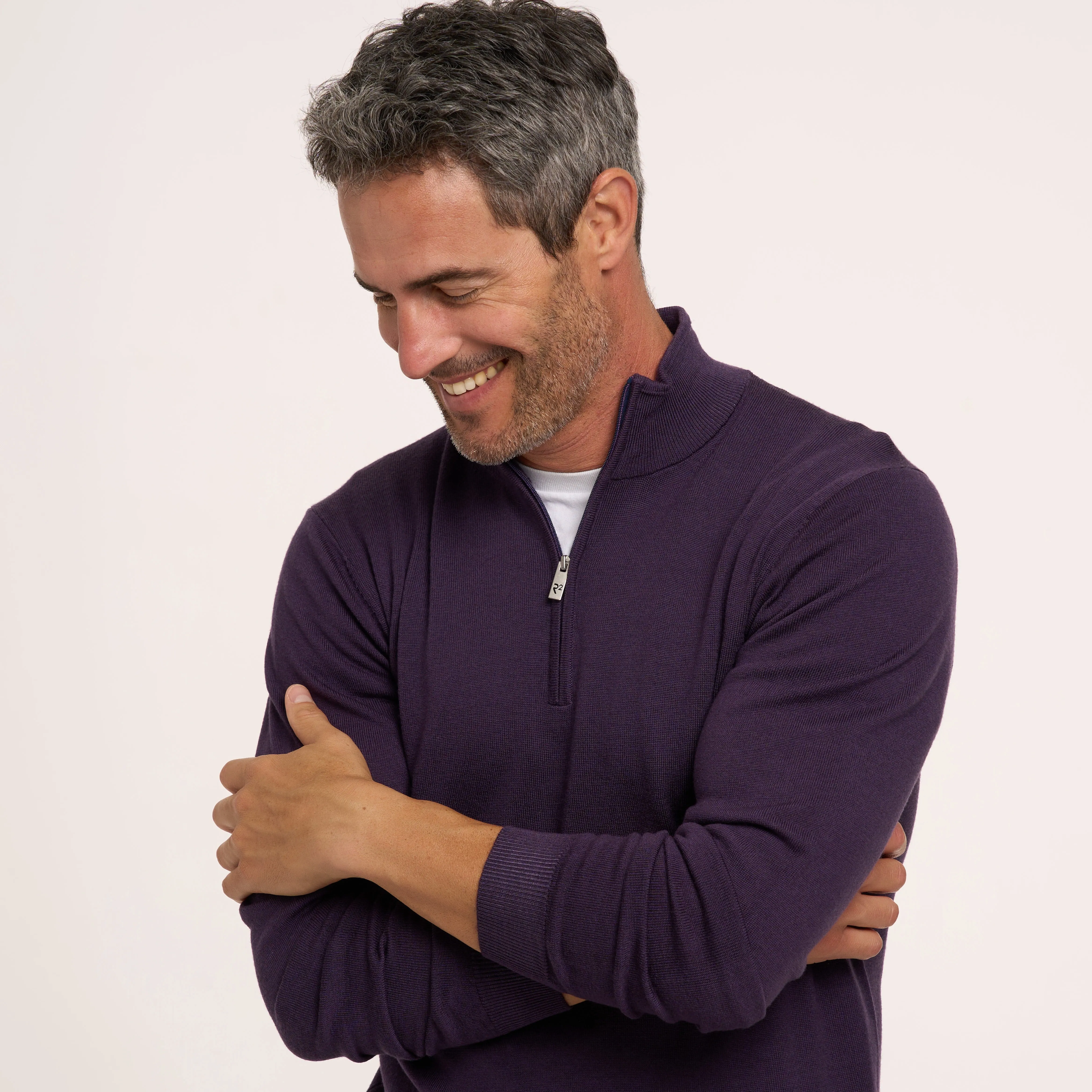 100% Merino wool zip cardigan