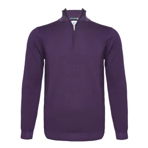 100% Merino wool zip cardigan
