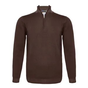 100% Merino wool zip cardigan