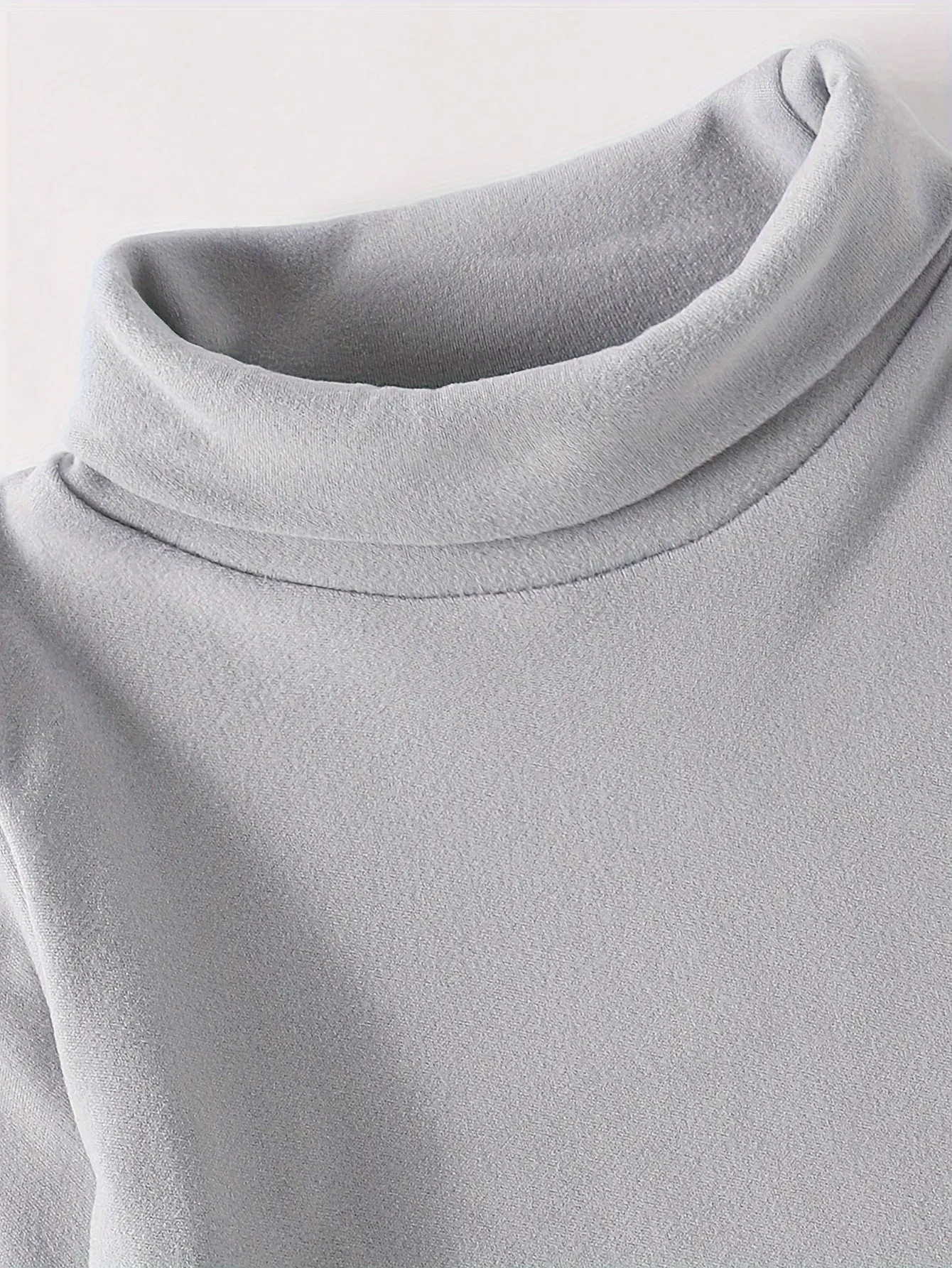 3 Pcs Boys' Fleece-Lined Turtleneck Sweaters - Soft, Warm Knit Pullovers for Fall/Winter