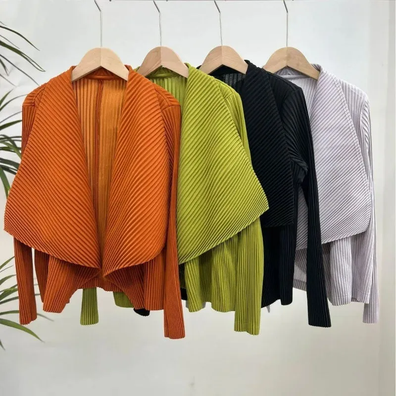 ALORA | CHIC PLEATED CARDIGAN