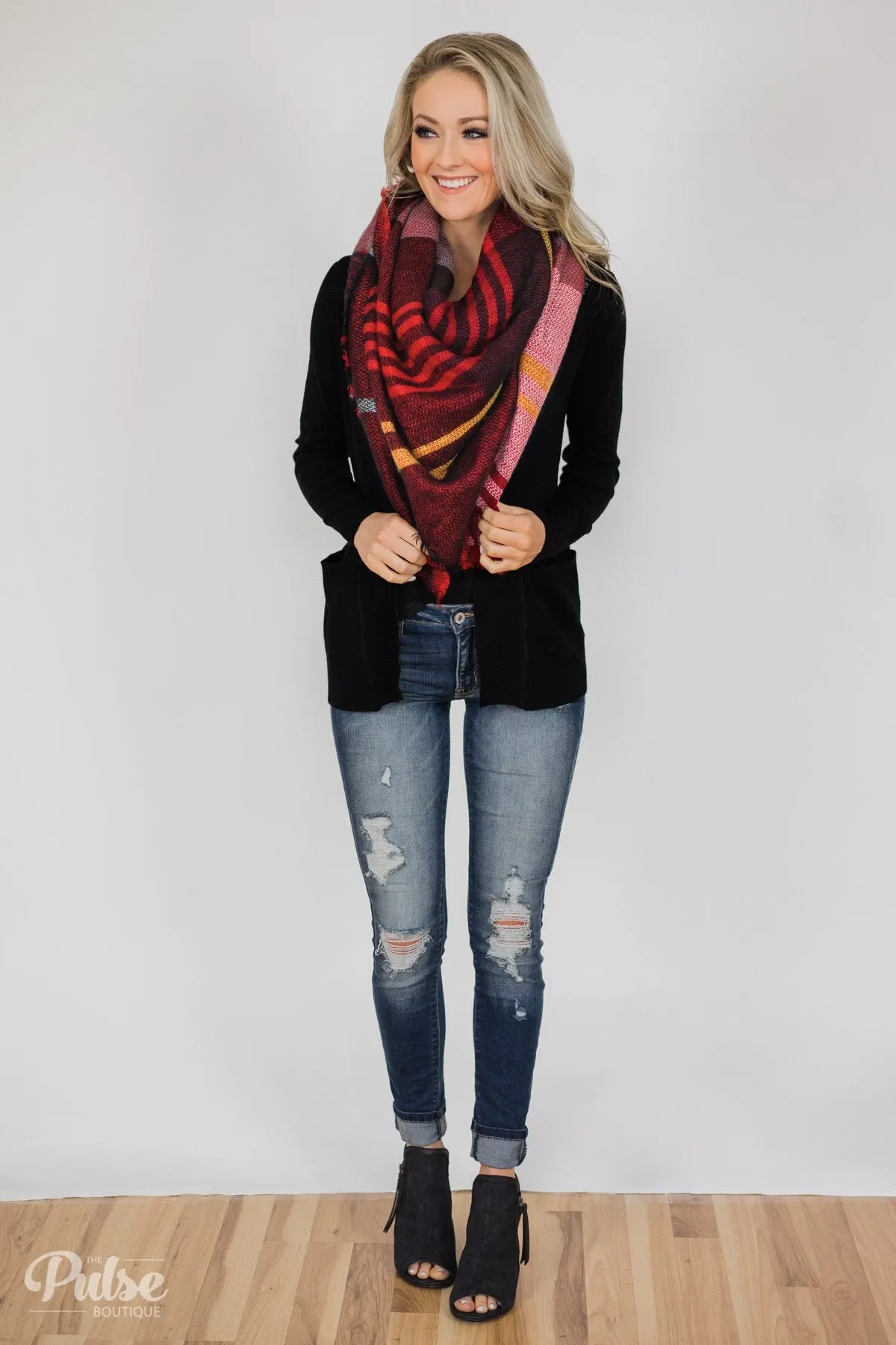 As Easy As Can Be Cardigan- Black