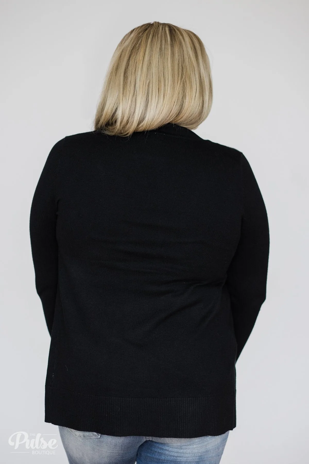 As Easy As Can Be Cardigan- Black