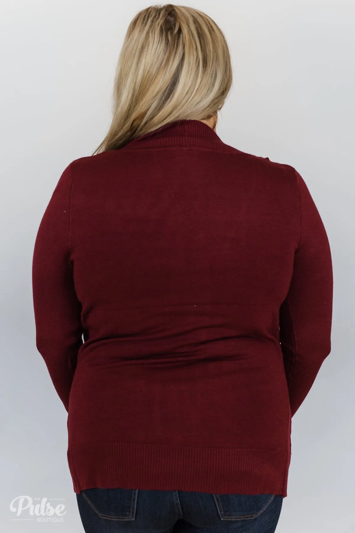As Easy As Can Be Cardigan- Wine