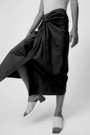 Atelier Delphine Handkerchief Skirt in Black
