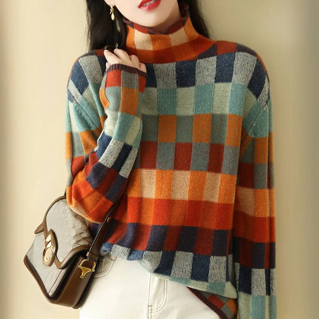 Avery™ | Loose Turtleneck Knit Sweater
