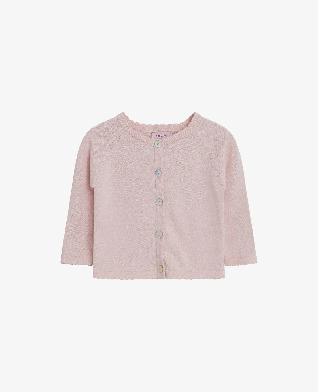BABY BASIC ORGANIC LIGHT KNIT CARDIGAN