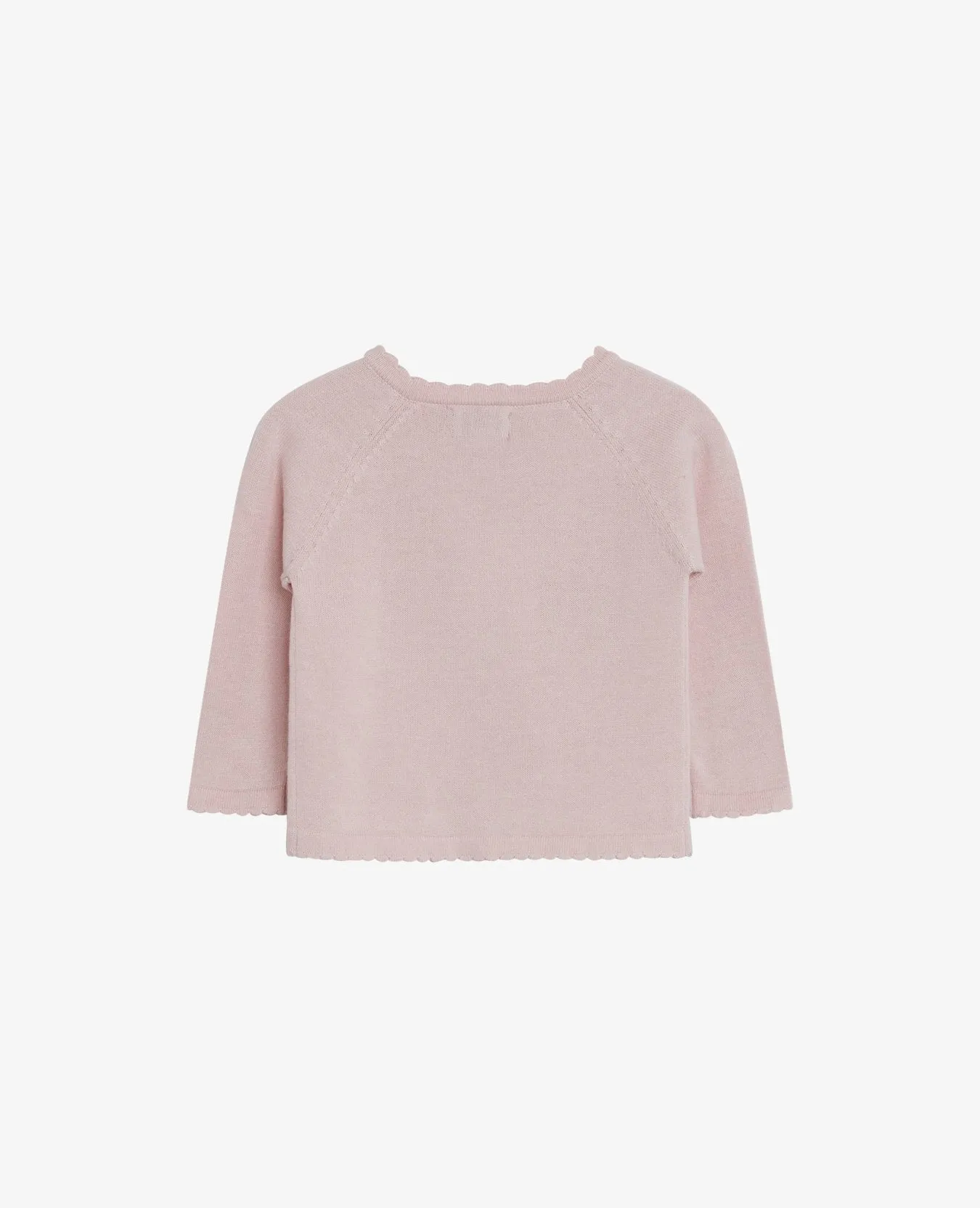 BABY BASIC ORGANIC LIGHT KNIT CARDIGAN