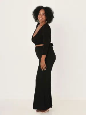 Bamboo Ballet Wrap Cardi - Black