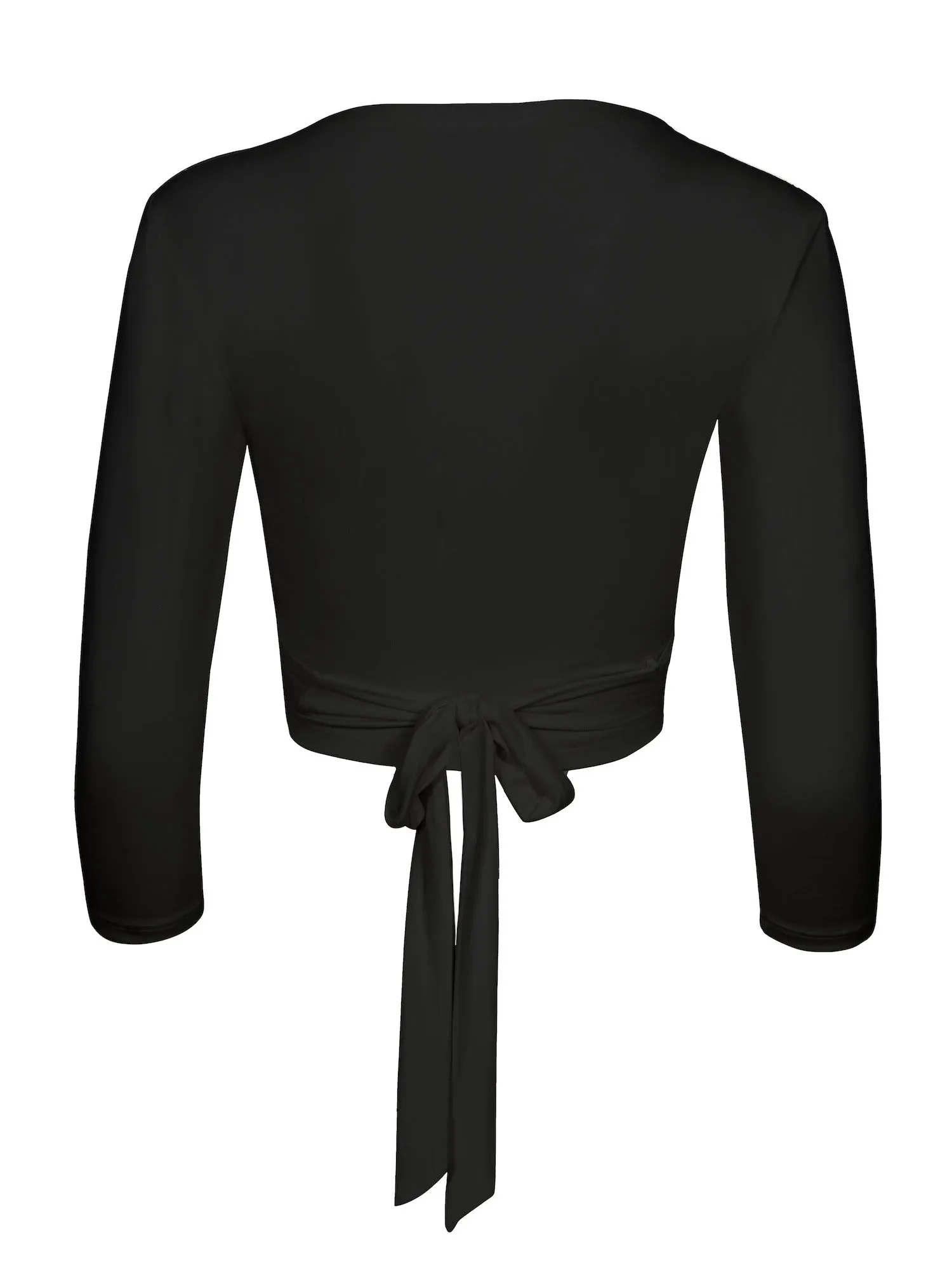 Bamboo Ballet Wrap Cardi - Black
