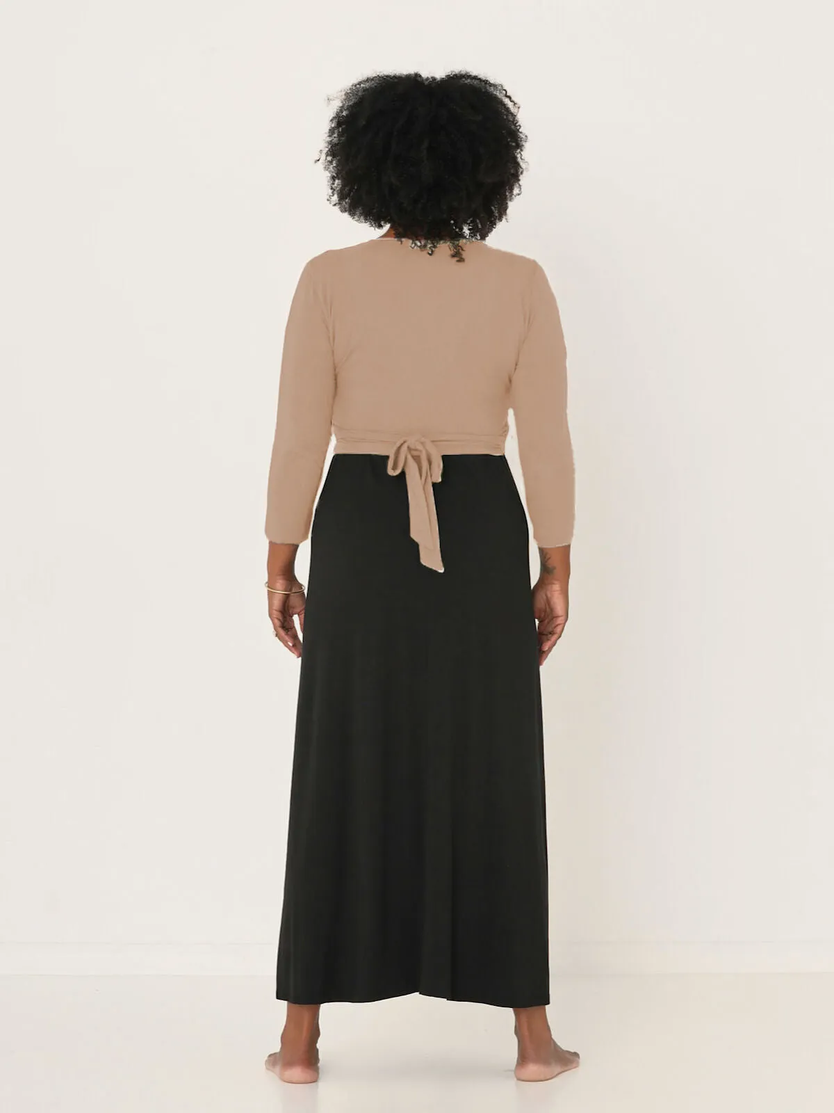 Bamboo Ballet Wrap Cardi - Caramel
