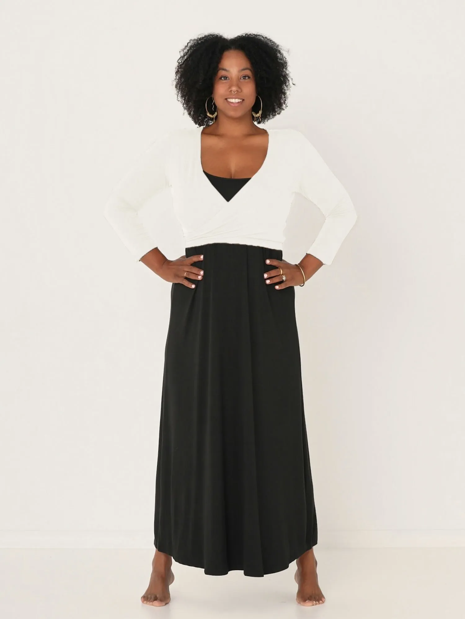 Bamboo Ballet Wrap Cardi - Cream