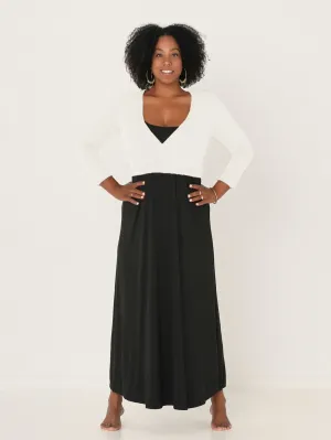 Bamboo Ballet Wrap Cardi - Cream