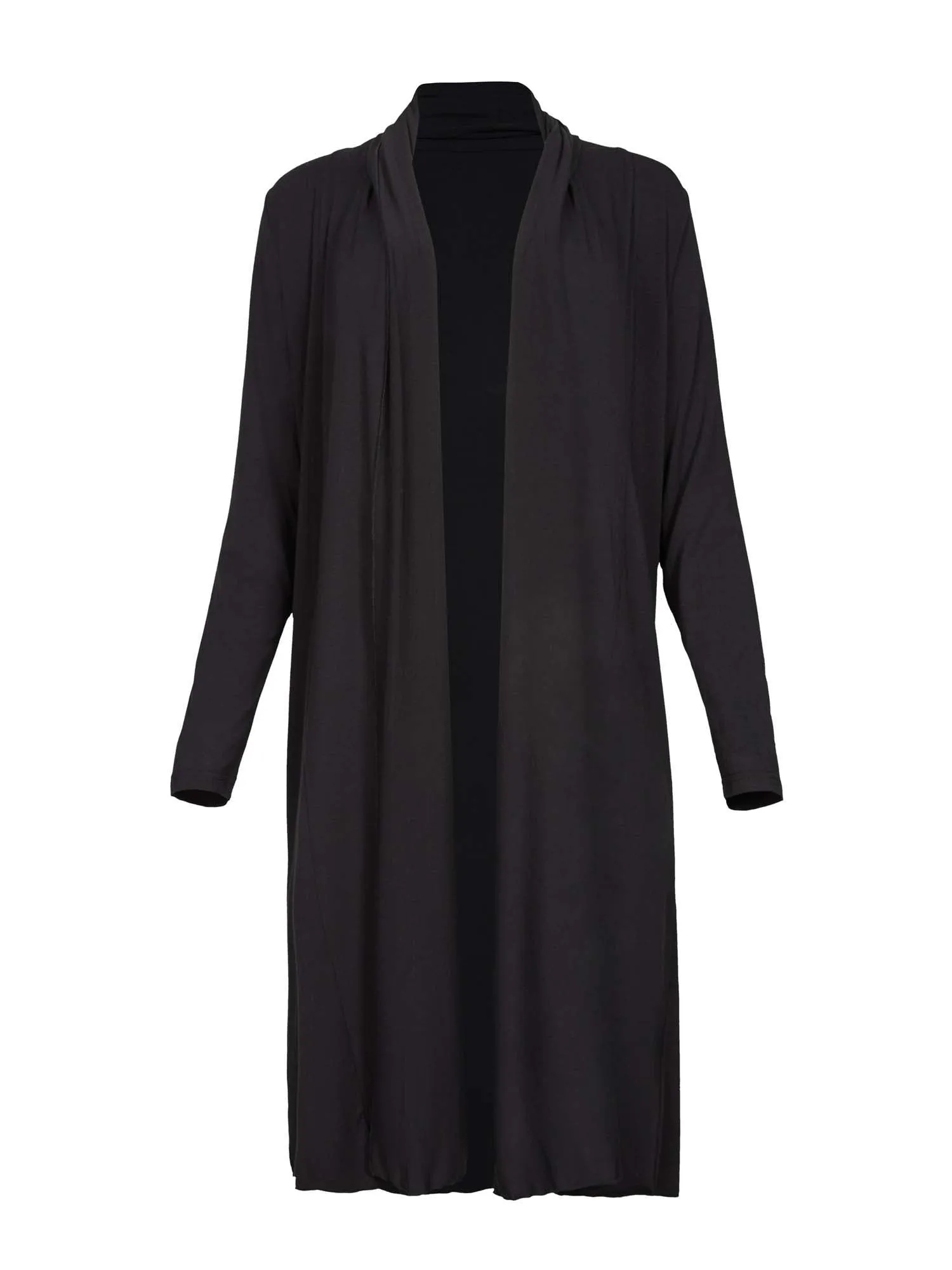 Bamboo Long Cardigan - Black