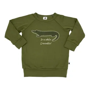 BAMBOO/COTTON 'SEE YOU LATER ALLIGATOR' & 'IN A WHILE CROCODILE' PULLOVER