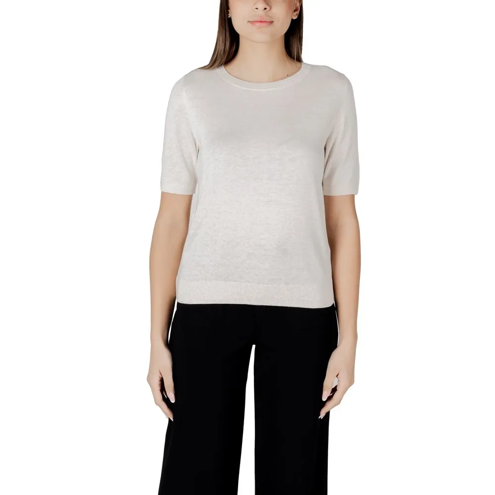Beige Viscose Tops & T-Shirt