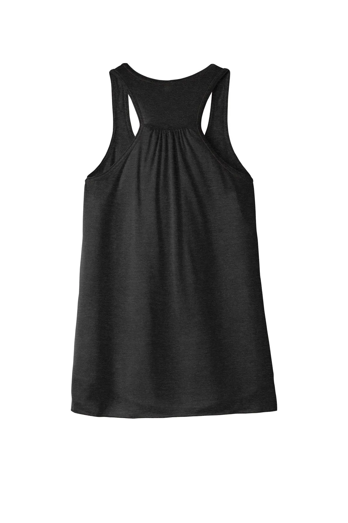 BELLA CANVAS  Women's Flowy Racerback Tank. BC8800 Black Heather