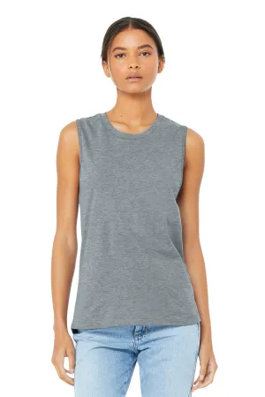 BELLA CANVAS  Women's Jersey Muscle Tank. BC6003 Athletic Heather