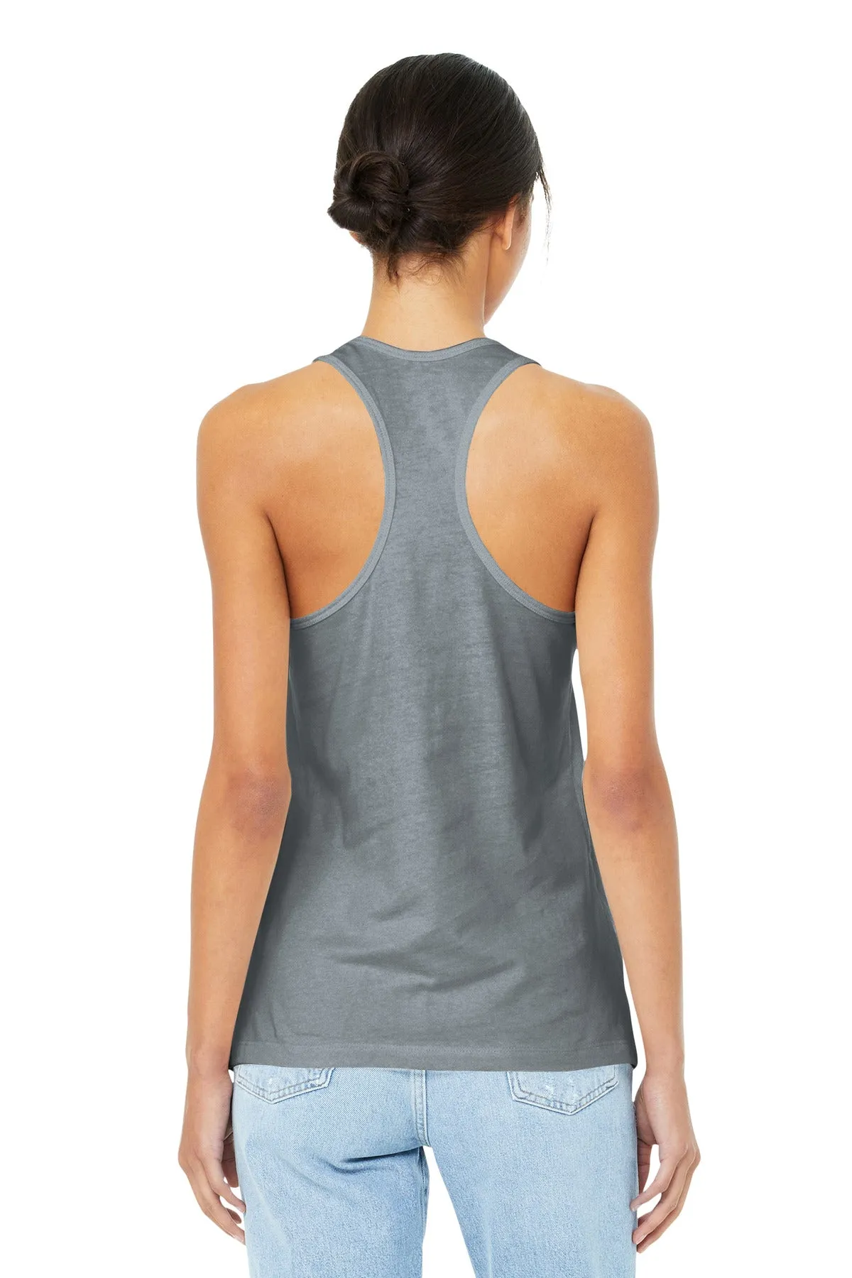 BELLA CANVAS  Women's Jersey Racerback Tank. BC6008 Athletic Heather