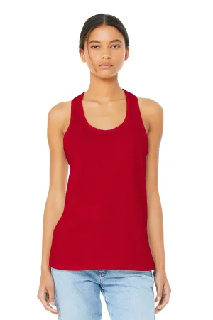 BELLA CANVAS  Women's Jersey Racerback Tank. BC6008 Red