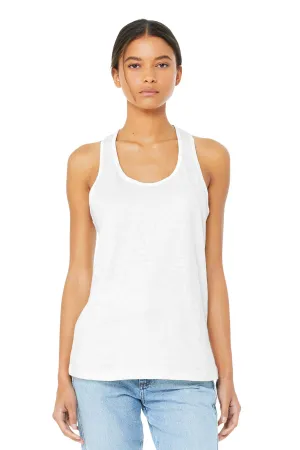 BELLA CANVAS  Women's Jersey Racerback Tank. BC6008 White