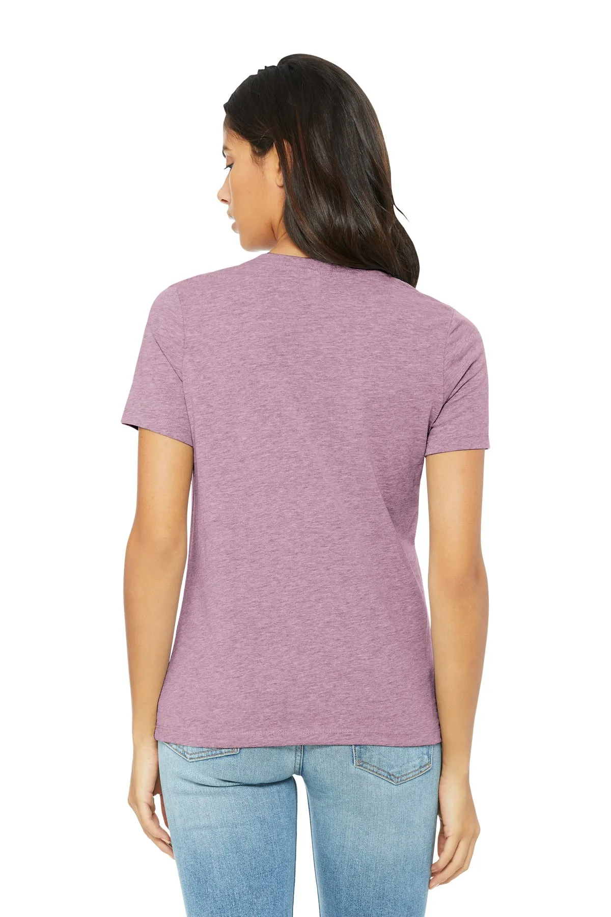 BELLA CANVAS Women's Relaxed CVC Tee BC6400CVC Heather Prism Lilac