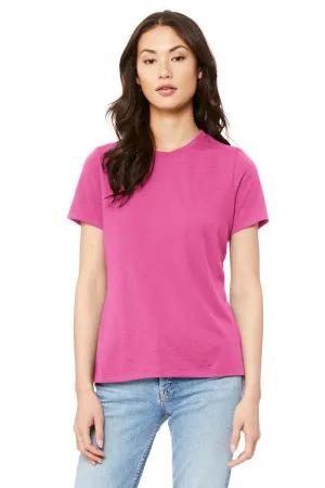 BELLA CANVAS  Women's Relaxed Jersey Short Sleeve Tee. BC6400 Charity Pink