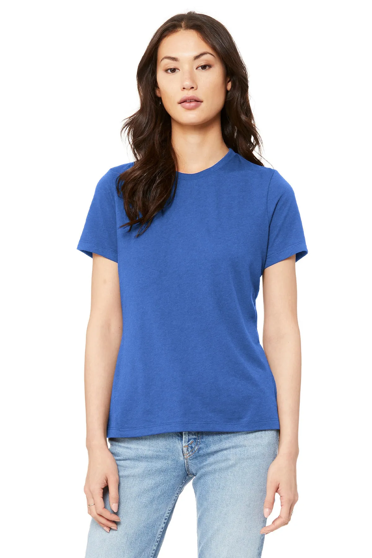 BELLA CANVAS  Women's Relaxed Jersey Short Sleeve Tee. BC6400 True Royal