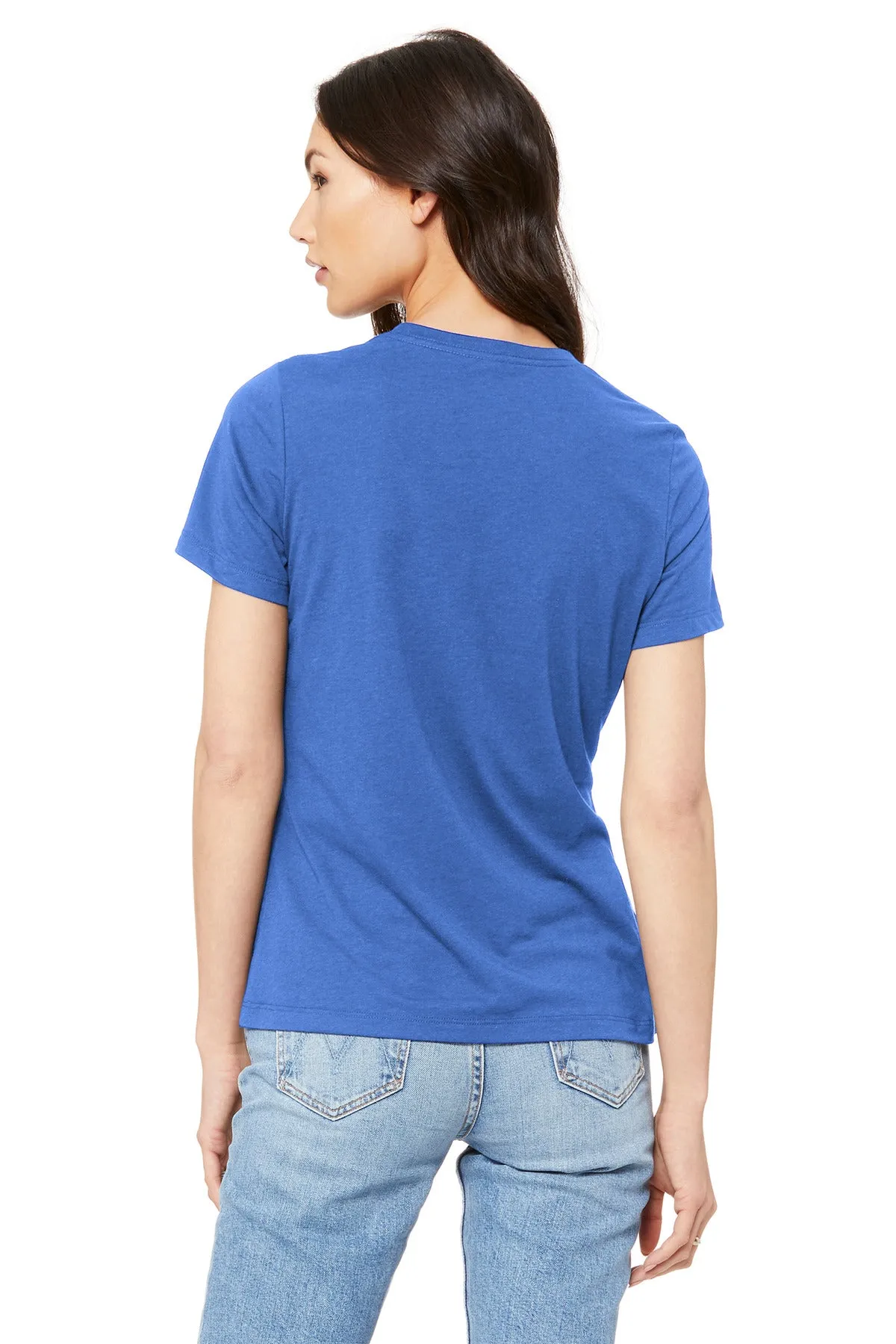 BELLA CANVAS  Women's Relaxed Jersey Short Sleeve Tee. BC6400 True Royal