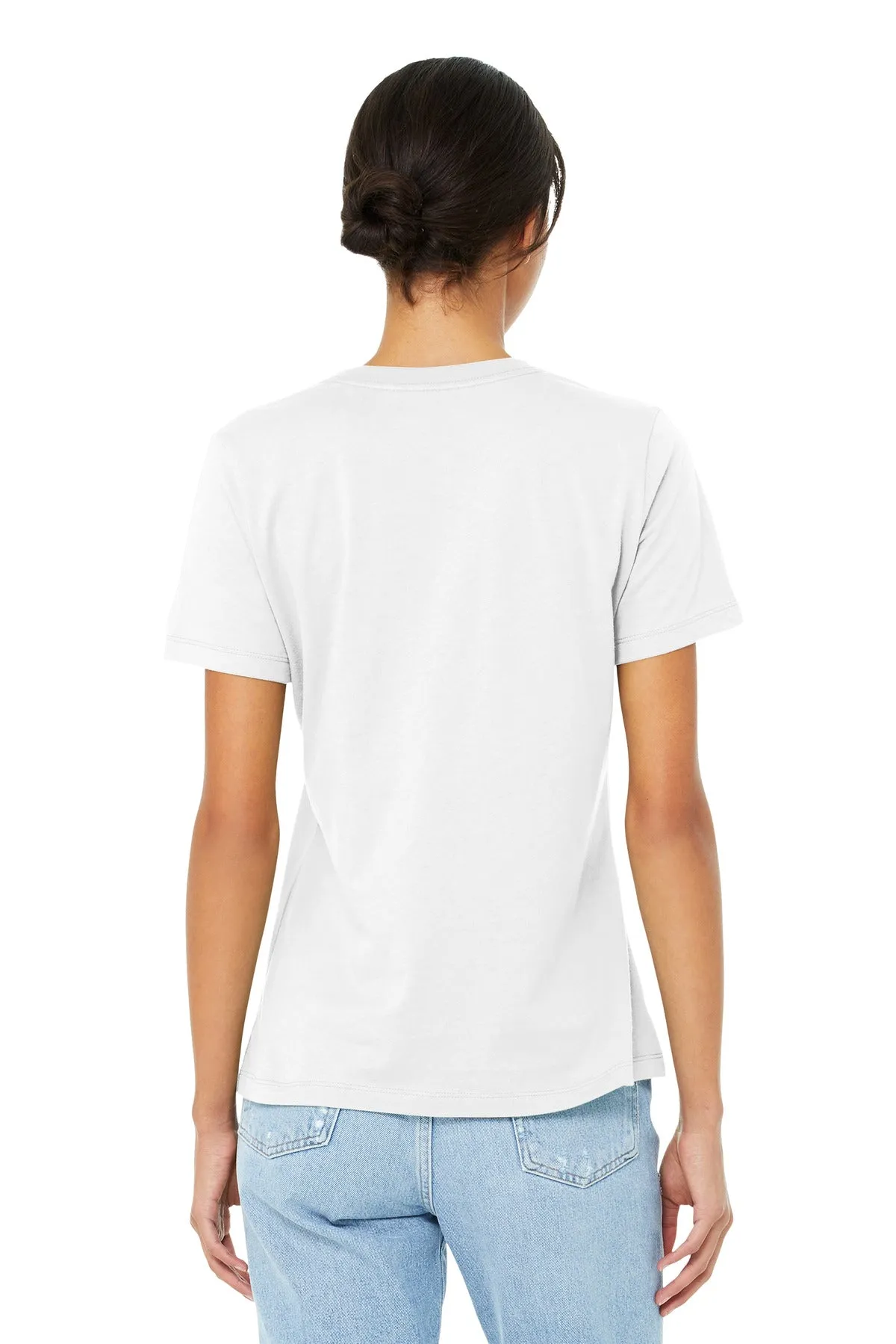 BELLA CANVAS  Women's Relaxed Jersey Short Sleeve Tee. BC6400 White