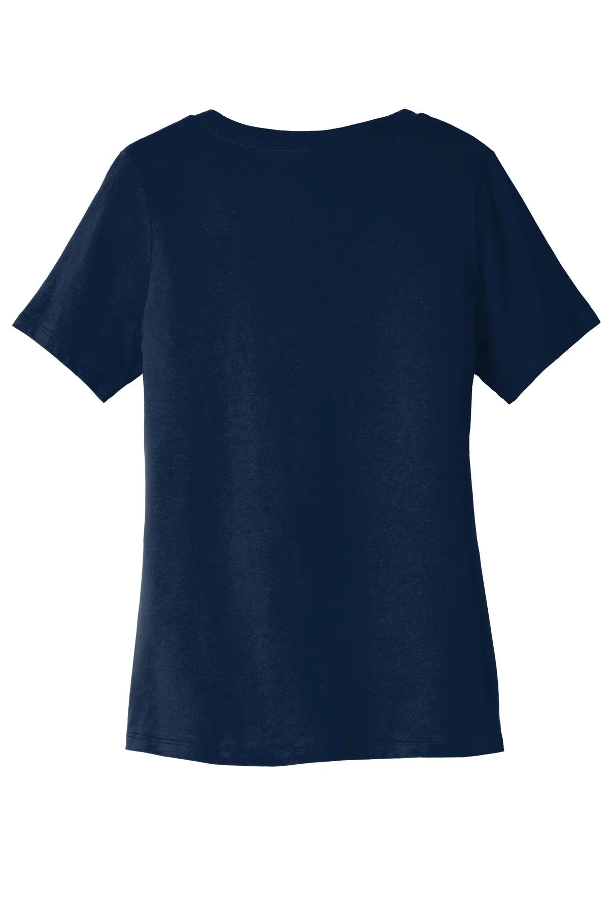 BELLA CANVAS  Women's Relaxed Jersey Short Sleeve V-Neck Tee. BC6405 Navy