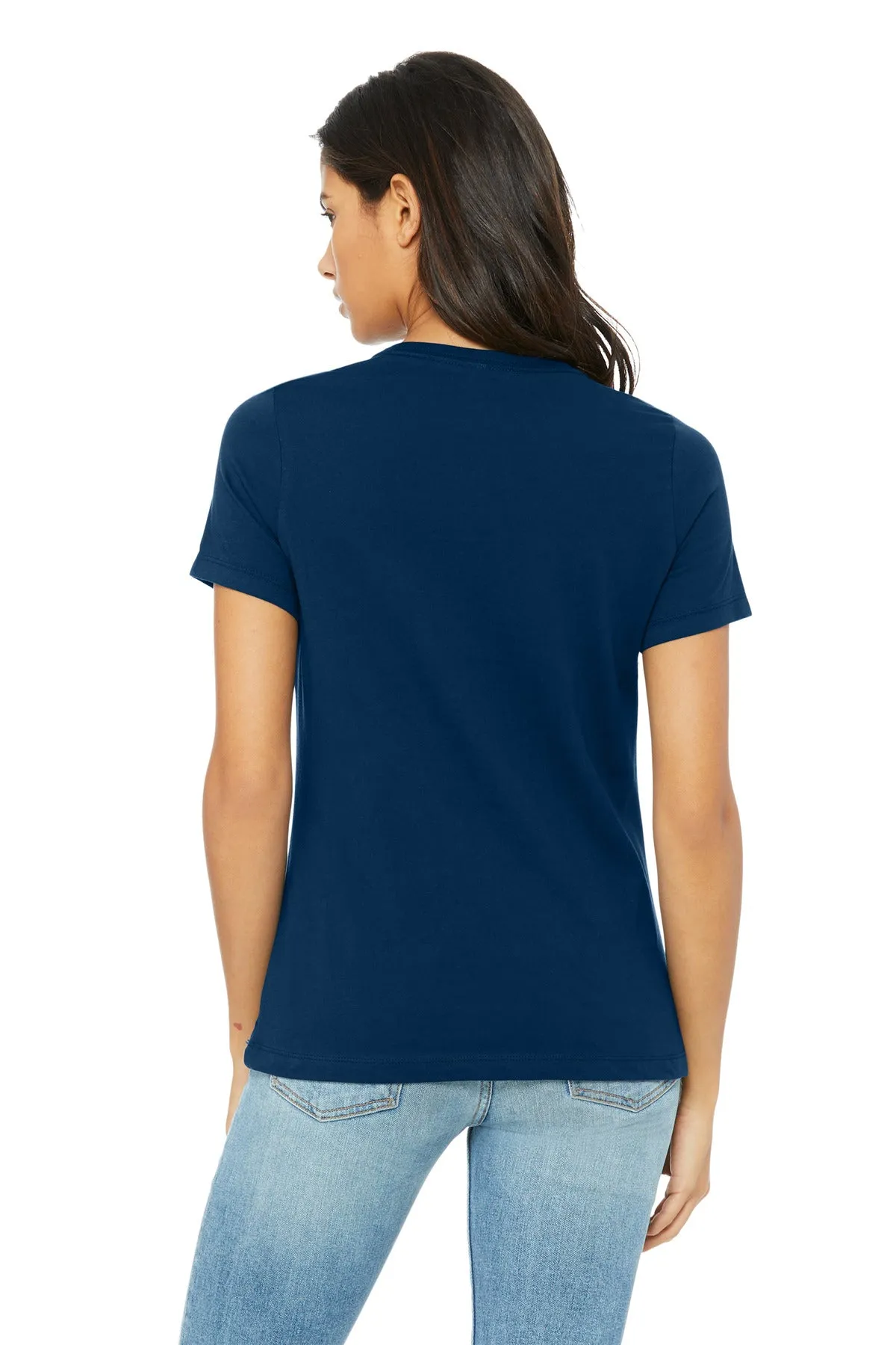 BELLA CANVAS Women's Relaxed Triblend Tee BC6413 Solid Navy Triblend