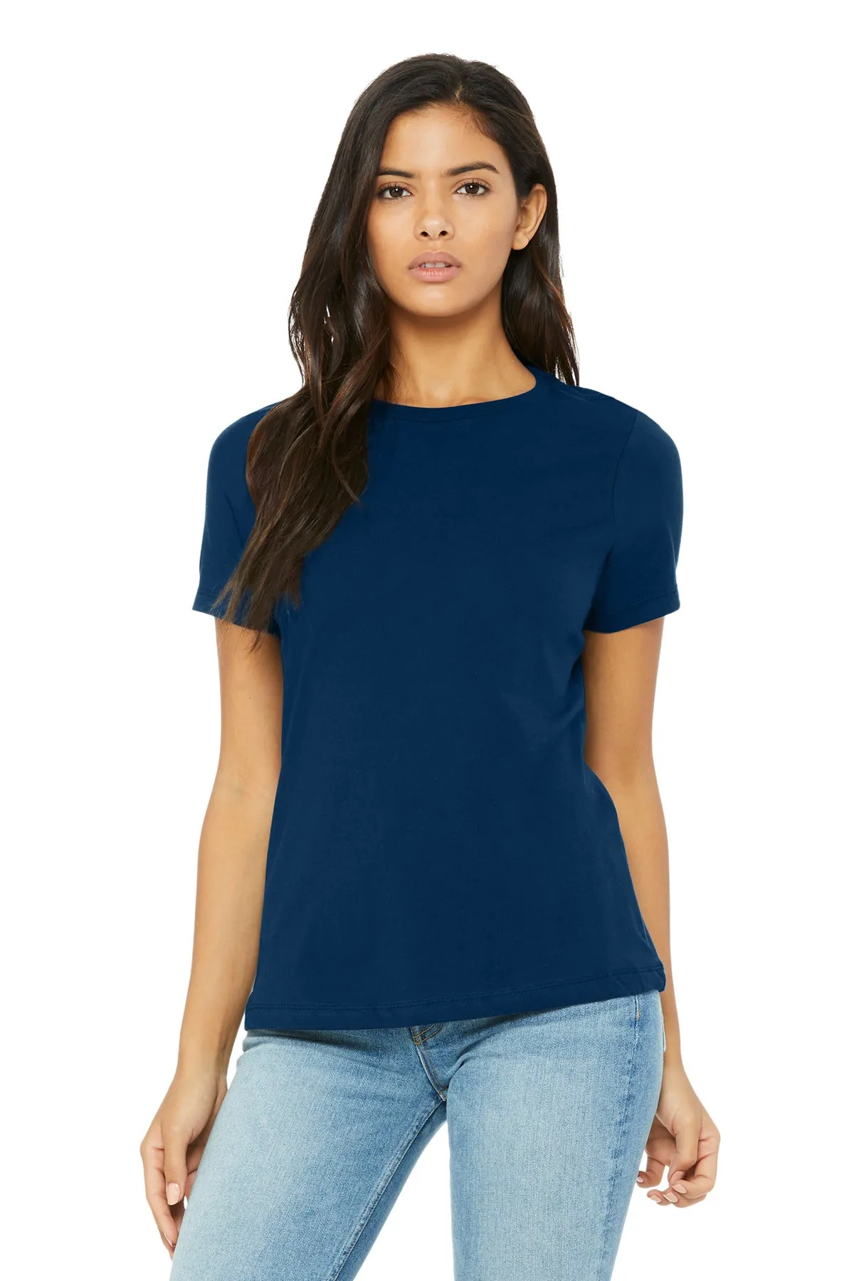 BELLA CANVAS Women's Relaxed Triblend Tee BC6413 Solid Navy Triblend