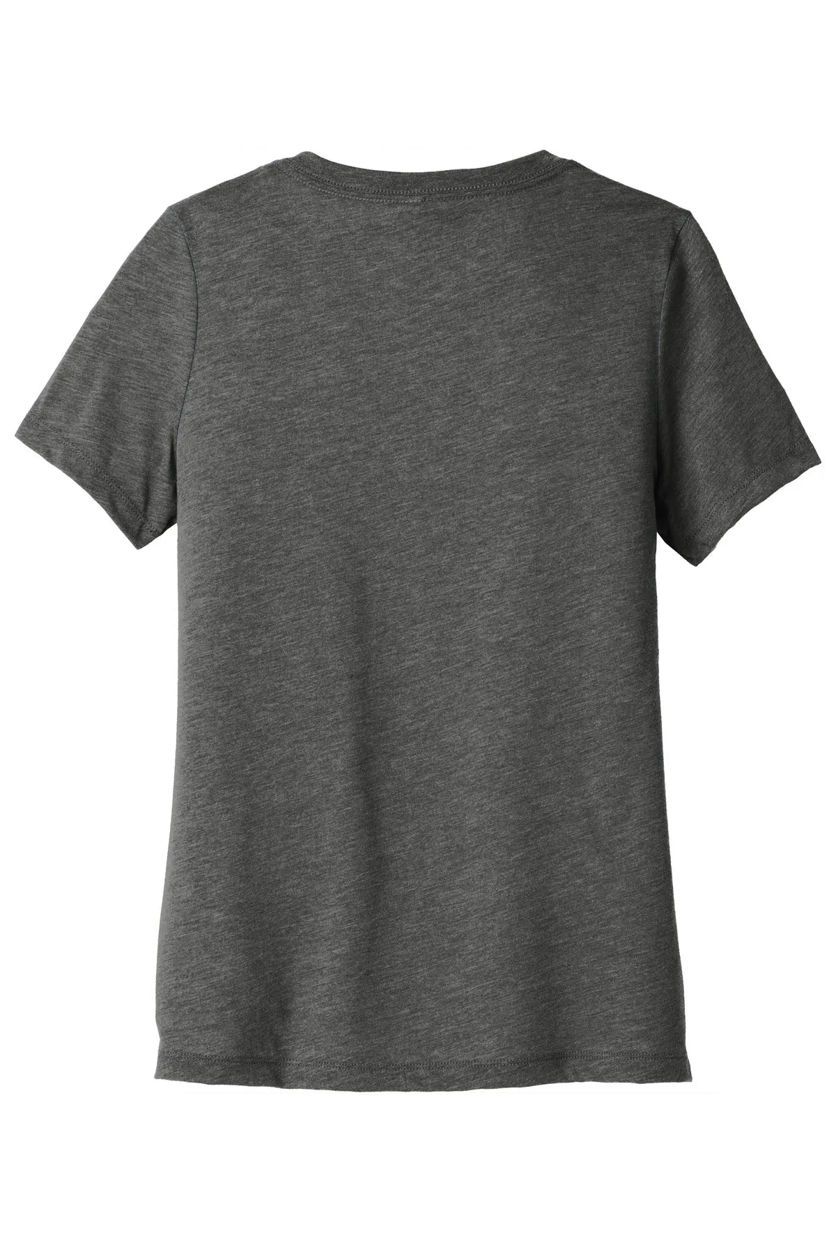 BELLA CANVAS Women's Relaxed Triblend V-Neck Tee BC6415 Grey Triblend