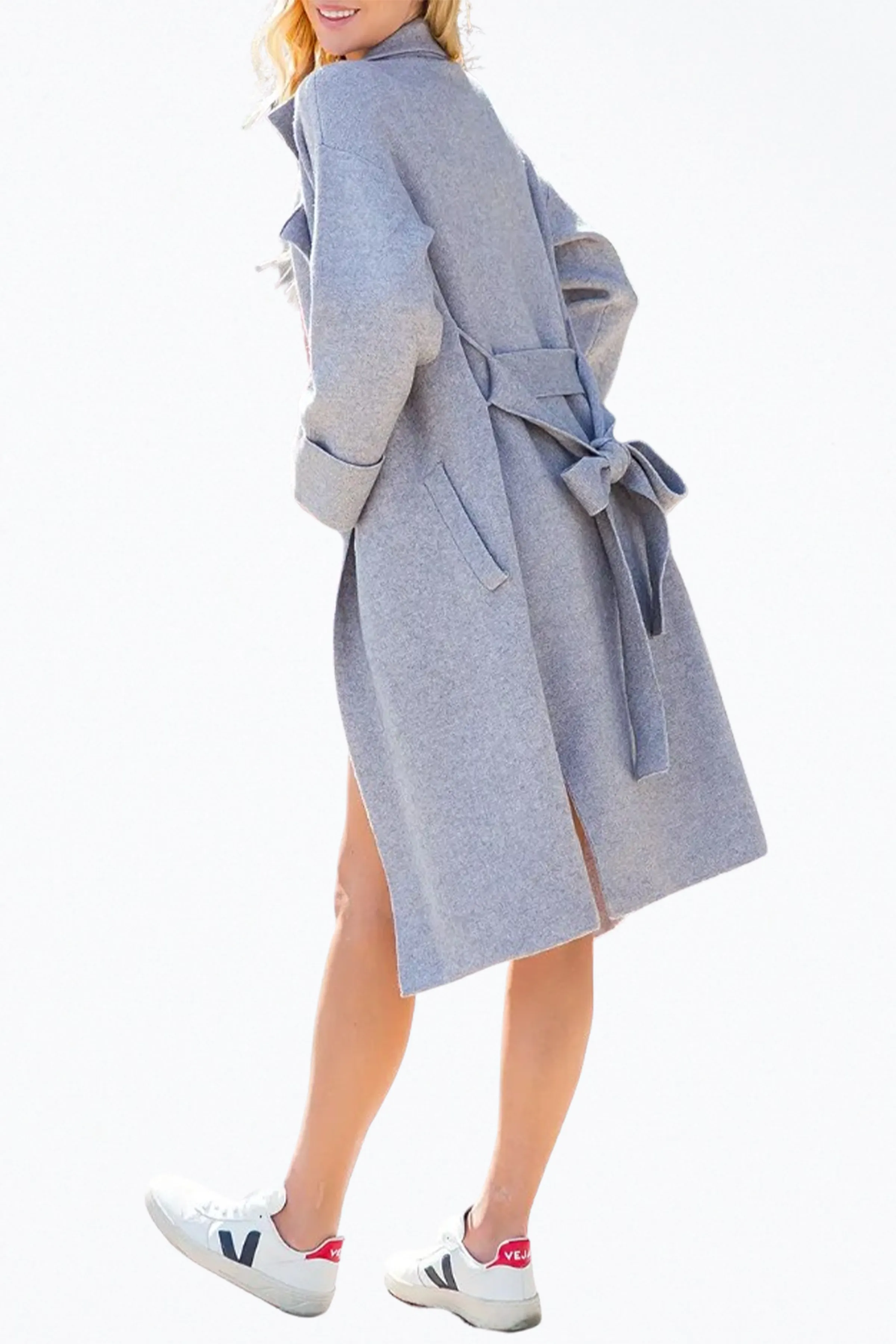 BELTED KNIT CARDIGAN