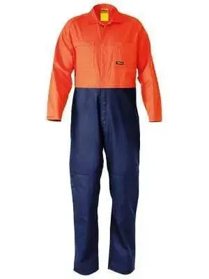 Bisley Workwear Hi Vis Drill Coverall BC6357