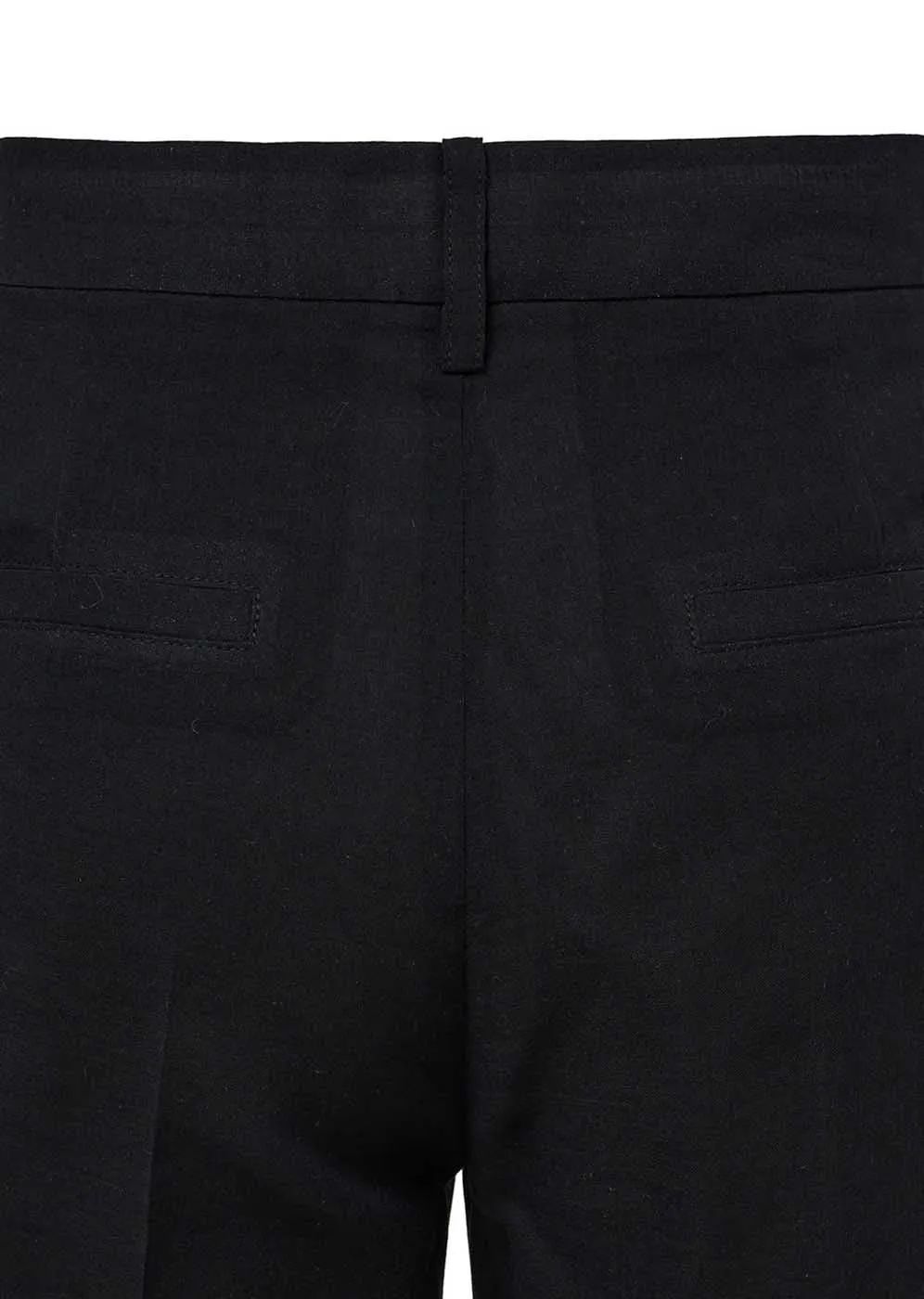 Black Sheer Straight Fit Pants