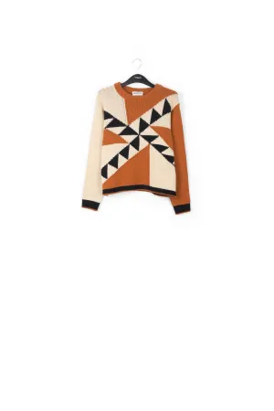 Blow up jacquard sweater