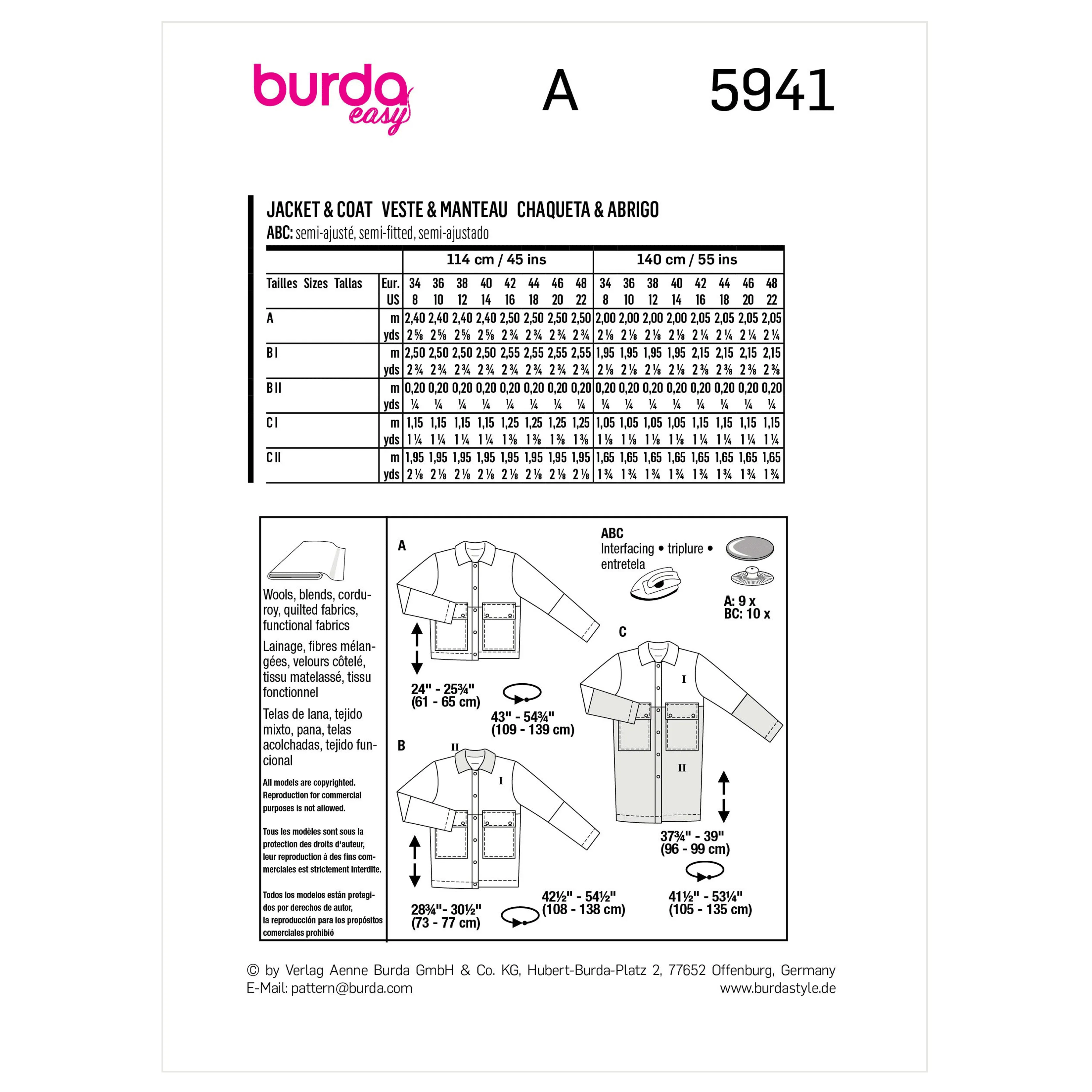 Burda Pattern 5941