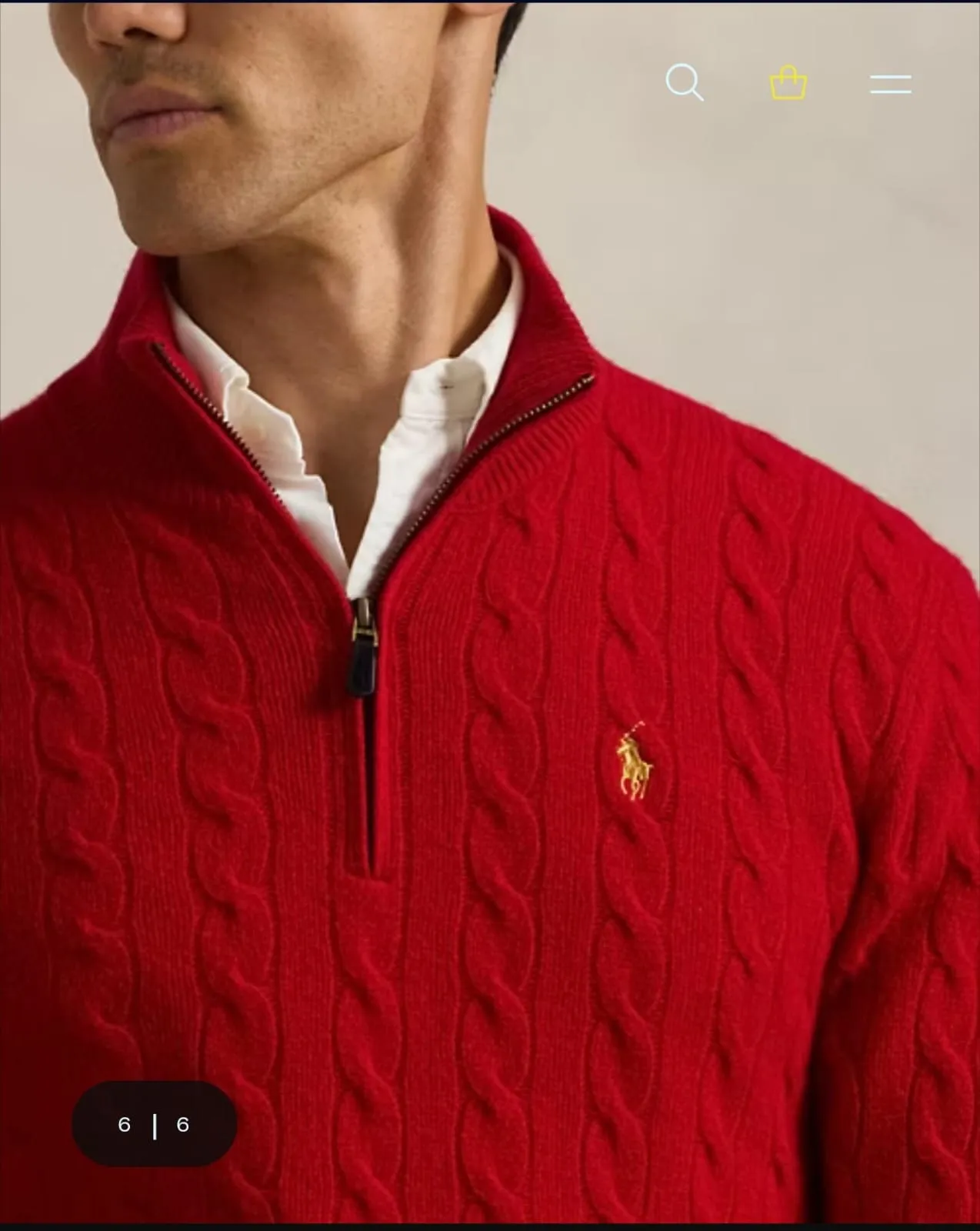 Cable-Knit Wool-Pullover
