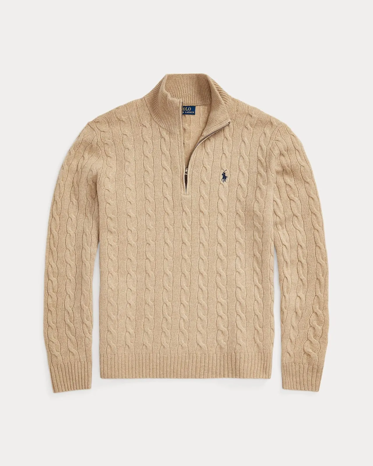 Cable-Knit Wool-Pullover