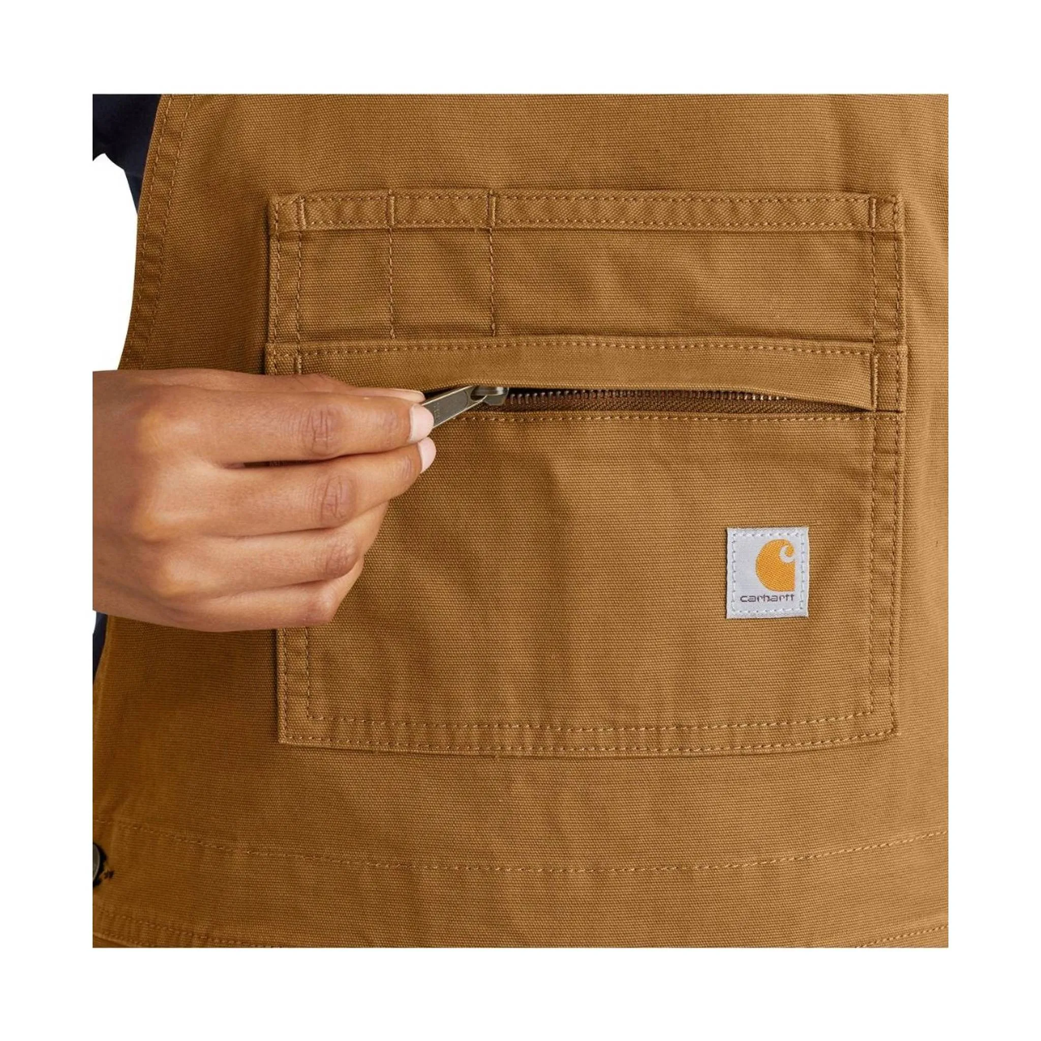 Carhartt Women's Rugged Flex Relaxed Fit Shortall - Carhartt Brown