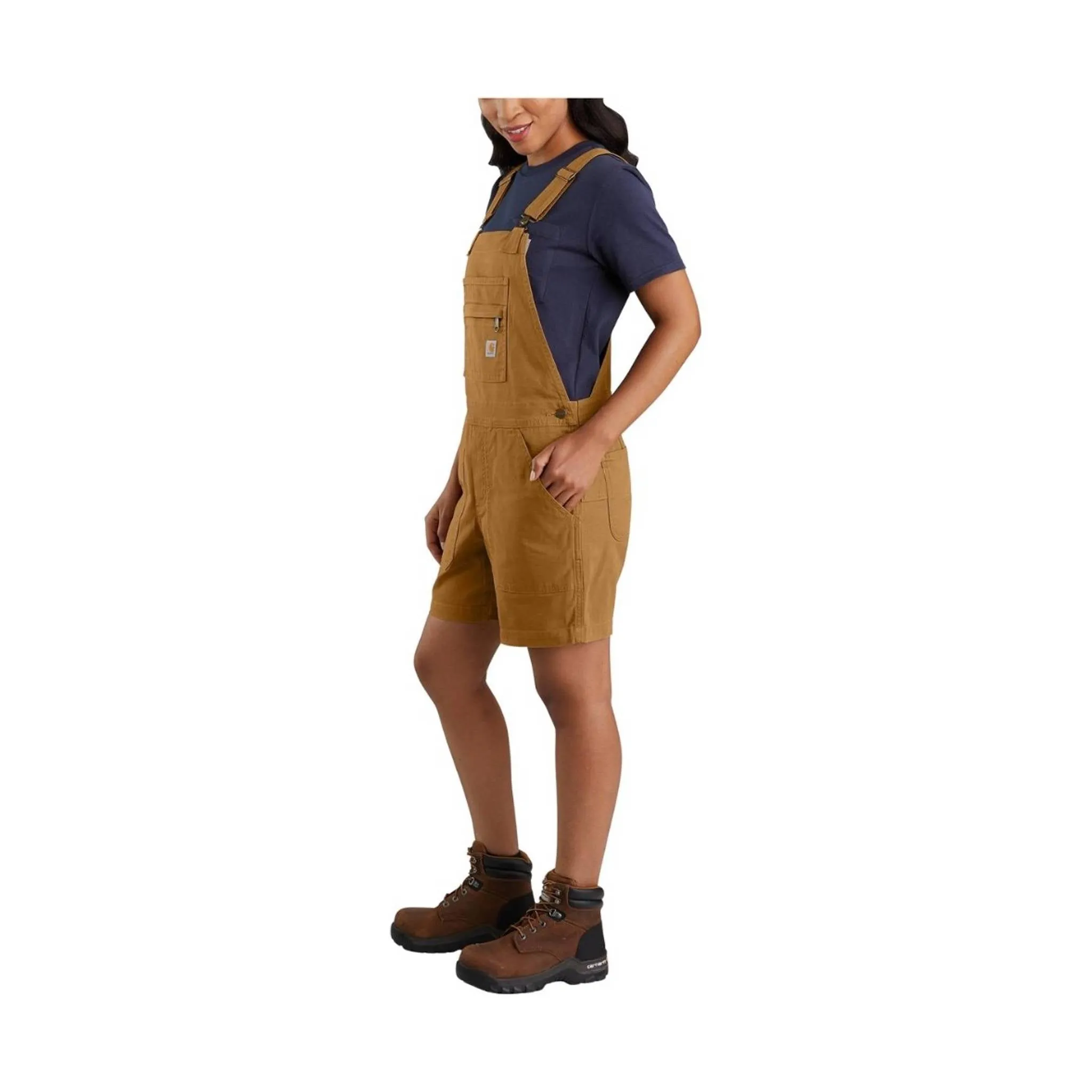 Carhartt Women's Rugged Flex Relaxed Fit Shortall - Carhartt Brown