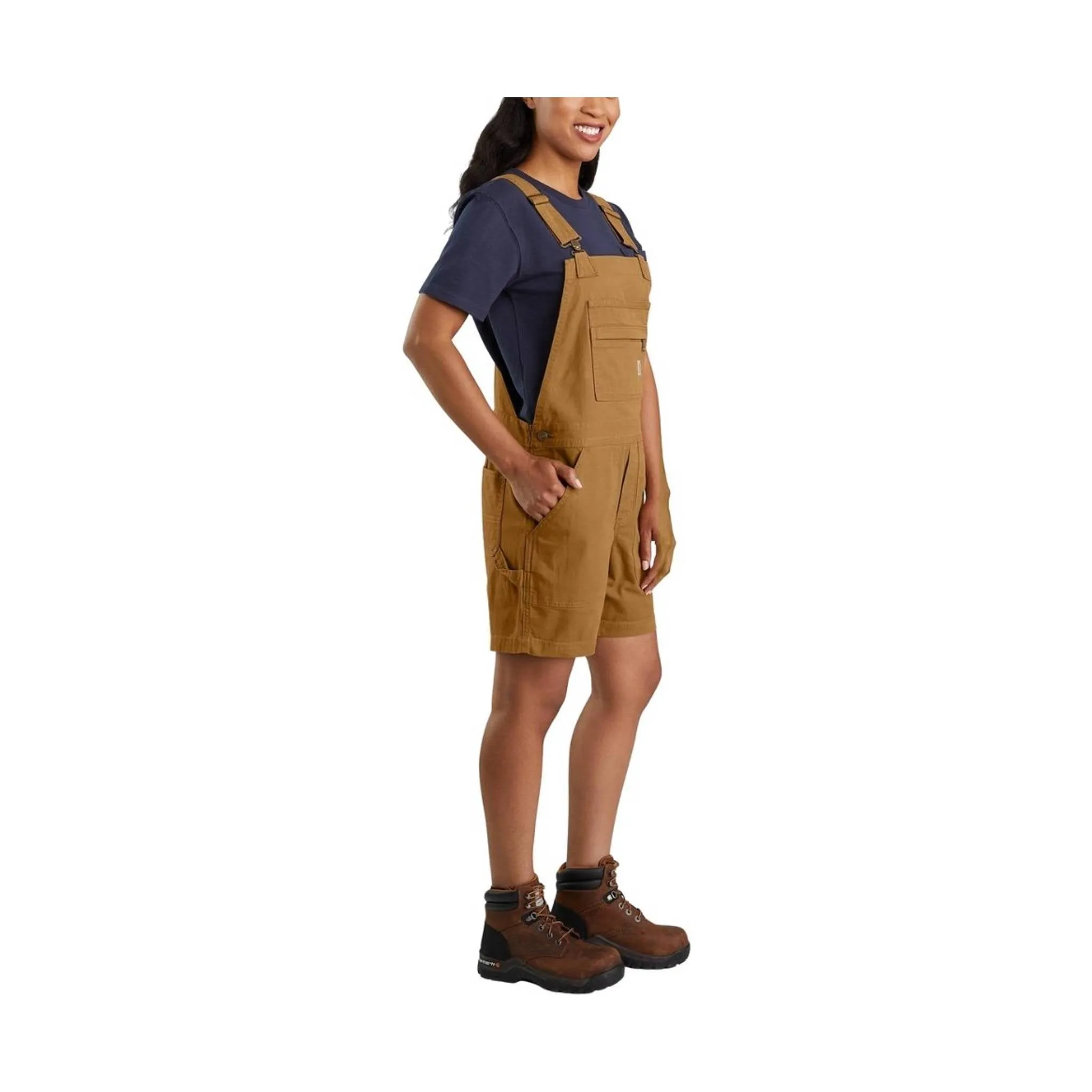 Carhartt Women's Rugged Flex Relaxed Fit Shortall - Carhartt Brown