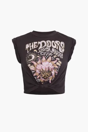 Cecilia - Floral Hem Design Woman's T Shirt