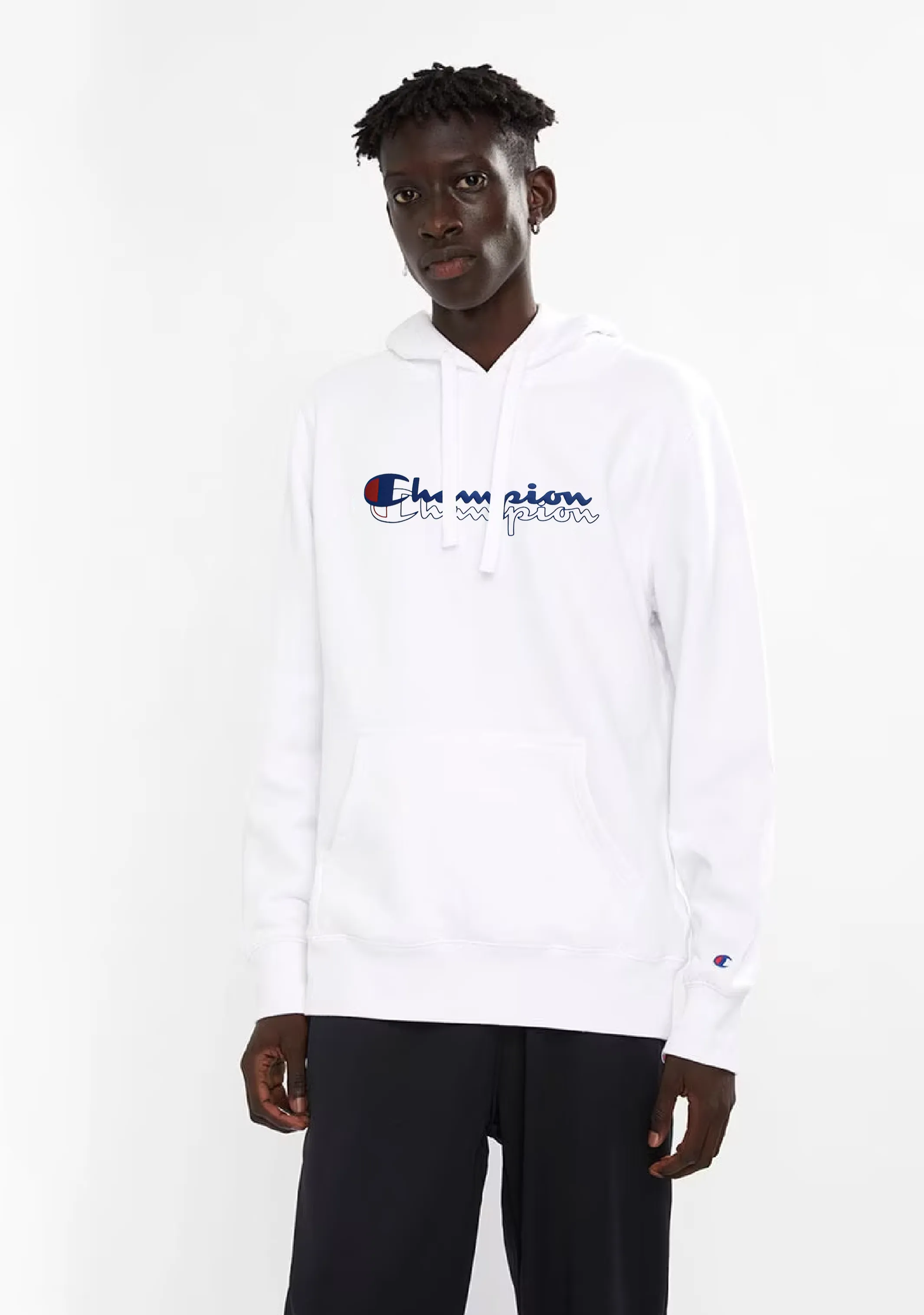 Champion Mens Sporty Graphic Print Hoodie