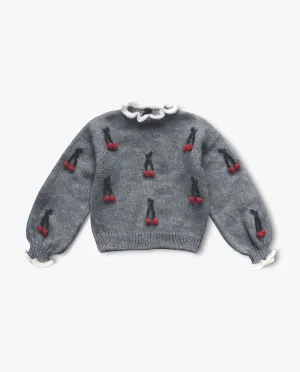 Cherries pullover | Dark grey