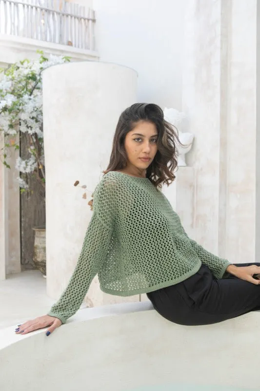 Cheska Knit Jumper - Sage